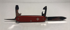 Vintage Victorinox Pioneer Old Cross Sturdy Boy Ribbed Alox Swiss Army Knife SAK picture