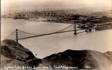 Vintage RPPC Postcard Golden Gate Bridge San Francisco CA California 1939  K-187 picture