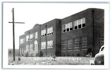 c1950's Indian Hi School At Pine Ridge South Dakota SD RPPC Photo Postcard picture