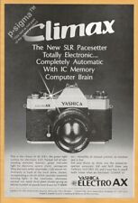 YASHICA ELECTRO AX camera 1972 Vintage Print Ad picture