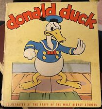 1936 Donald Duck Book Walt Disney Orig Hard Cover picture