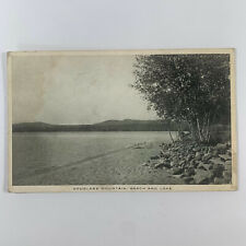 Postcard Maine Douglass Mountain ME Beach and Lake 1931 Posted picture