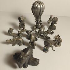 Lot of 11 Pewter Elephants / Elephant Balloon Instruments Circus Log MORE picture
