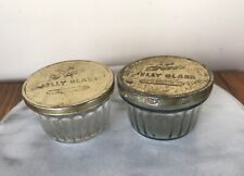 Vintage Kerr Jelly Glasses Jars with Lids Lot of 2 picture