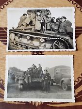 2 Rare WW2 German Panzer Tankers Photograph picture