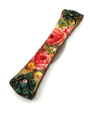Beautiful mezuzah Case Michal Negrin Crystals Flowers With BOX. picture