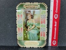 Antique Rockford High Grade Watches Advertisng Tin Tray picture