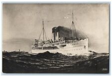 1922 Swedish Naval Ship Drottning Victoria RPPC Germany Photo Posted Postcard picture