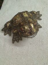 Vintage Brass Frog  - Hand Made 9