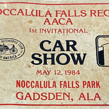 1984 Antique Car Show Noccalula Falls Region AACA Gadsden Alabama Metal Plate picture