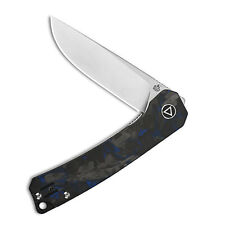 QSP Knives Osprey 139-G1 Knife Sandvik Steel & Shred Carbon Fiber/Blue G10 picture