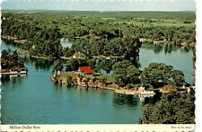 Photograph, Million Dollar Row, Thousand Islands, St. Lawrence River, Postcard picture