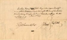 1777 dated Pay Table Document Signed by Jesse Root - Autograph - Autographs of F picture