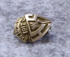 Antique 14kt Gold West High School Pin 1917 WHS  picture