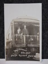 VINTAGE 1923 PRESIDENT CALVIN COOLIDGE PRESIDENTIAL CAMPAIGN REAL PHOTO POSTCARD picture