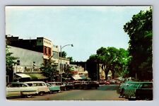 Greenwich CT-Connecticut, Greenwich Avenue, Main Shopping, Vintage Postcard picture
