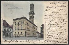 Town Hall and Coal Market, Furth, Bavaria, 1899 Hand Colored Postcard, Used picture