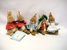 Set of 5   Peter Rabbit Plush Toy S Size   Yoshitoku   Benjamin Mopsy Caton picture