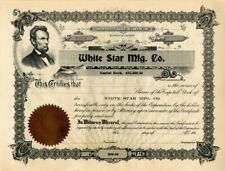 White Star Mfg. Co. - Washington & Lincoln on Stocks & Bonds picture
