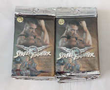 1994 Street Fighter Movie Trading Cards Pack Lot of 18 picture