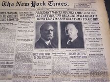 1930 FEB 4 NEW YORK TIMES - PRESIDENT NAMES HUGHES CHIEF JUSTICE - NT 4947 picture