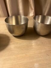 (4) Vintage Pewter Jefferson Cups Wedding Groomsmen Gifts picture
