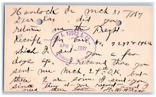 1887 HW Wilcox WJ Young & Co. Havelock Iowa IA Clinton IA Postal Card picture