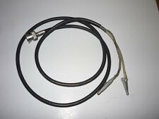 Vintage Coaxial Cable BNC Male to Two Alligator Clip Test lead Cable  34 inches  picture