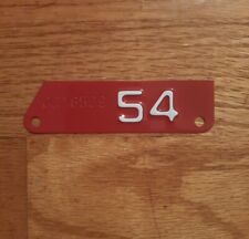 1954 RESTORED California YOM Motorcycle License Plate Metal Corner Tag For 1951 picture