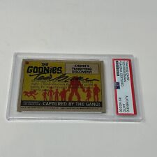 Signed Ted Grossman 1985 Goonies #23 Chunks Terrifying Discovery Auto PSA DNA picture