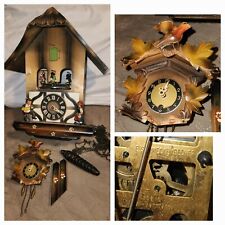 E.SCHMECKENBECHER DANCING COUPLES CUCKOO CLOCK GERMANY LOT  PARTS Or REPAIR picture
