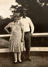 1920s Woman Lady Man Fashion Mountain Grove Missouri MO Original Photo P11m7 picture