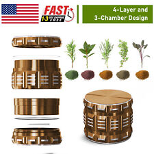 2'' 4-Layer Tobacco Crusher Herb Herbal Spice Grinder Smoking Cooking Gift picture