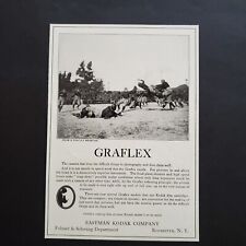 Graflex Camera Original Print Magazine Advertisement From 1921 Football Theme picture