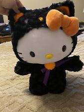 Hello Kitty Plush Gemmy Halloween Decor Black Cat Door Greeter Sanrio 2023 Stand picture