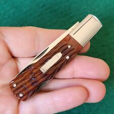 Minty Old Vintage Cattaraugus Japan Gents Lockback Folding Pocket Knife... picture
