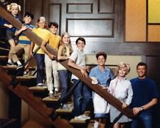 The Brady Bunch classic family line-up season one on staircase 8x10 inch photo picture