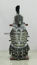300 Medieval Epic Roman Steel Spartan Armor Helmet With Muscle Jacket picture