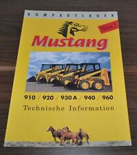Mustang 910 920 930 940 960 Kompaktlader Compact Loader Brochure Prospekt D picture
