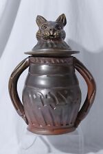 Peter Rose 2002 Cat Cookie Jar Lidded Vase Urn picture