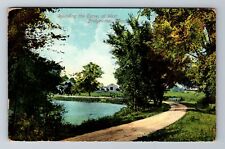 West Bridgewater, MA-Massachusetts, Rounding The Curve c1910, Vintage Postcard picture