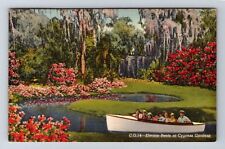 Cypress Gardens FL-Electric Boats, Antique, Vintage c1941 Postcard picture