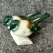 Vintage duo Zsolnay Pek Hungary porcelain birds titmouse 2” songbirds figurine picture