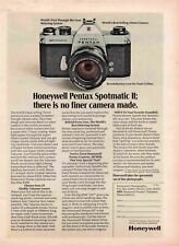 Honeywell Pentax Spotmatic Ii 35Mm Camera 1970'S Print Advertisement picture