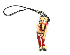 BETTY BOOP Charm For Cell Phone/Purse, Wearing Sexy, Cheeky Chaps, Black & Red picture
