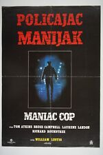 MANIAC COP Orig. exYU movie poster 1988 TOM ATKINS BRUCE CAMPBELL WILLIAM LUSTIG picture