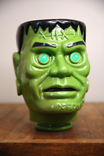 Vintage Frankenstein Monster Head Fun World Blow Mold Light Up Eyes RARE picture