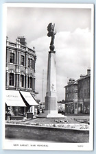 RPPC New Barnett War Memorial UK Postcard picture