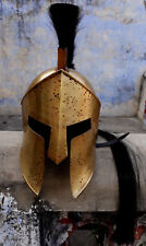 Spartan Leonidas King Spartan Helmet 300 Movie Solid Steel Helmet Medieval Gift  picture