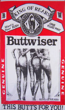 USA Made 3x5 BUTTWISER KING OF REARS Bud Budweiser Babes Butts Ass Flag Banner picture